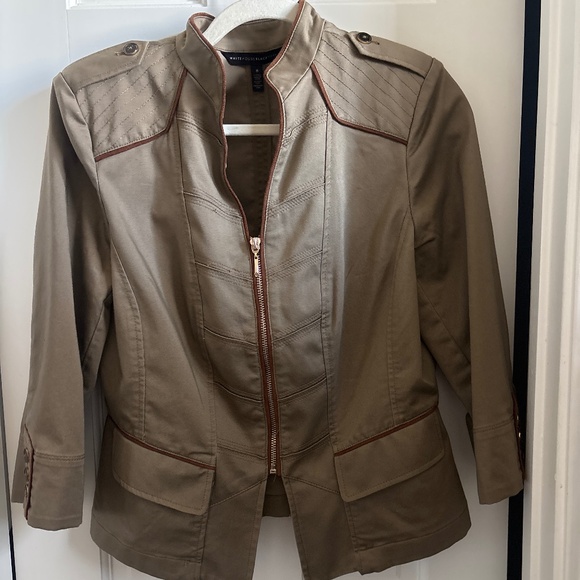 White House Black Market Jackets & Blazers - White House Black Market military-style jacket in Olive size 8